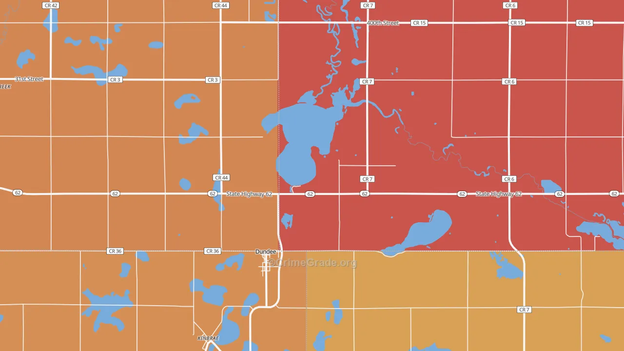 Dundee, MN Map of Murder Rates