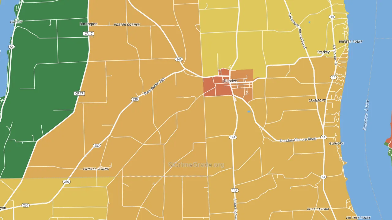 Dundee, NY Map of Murder Rates