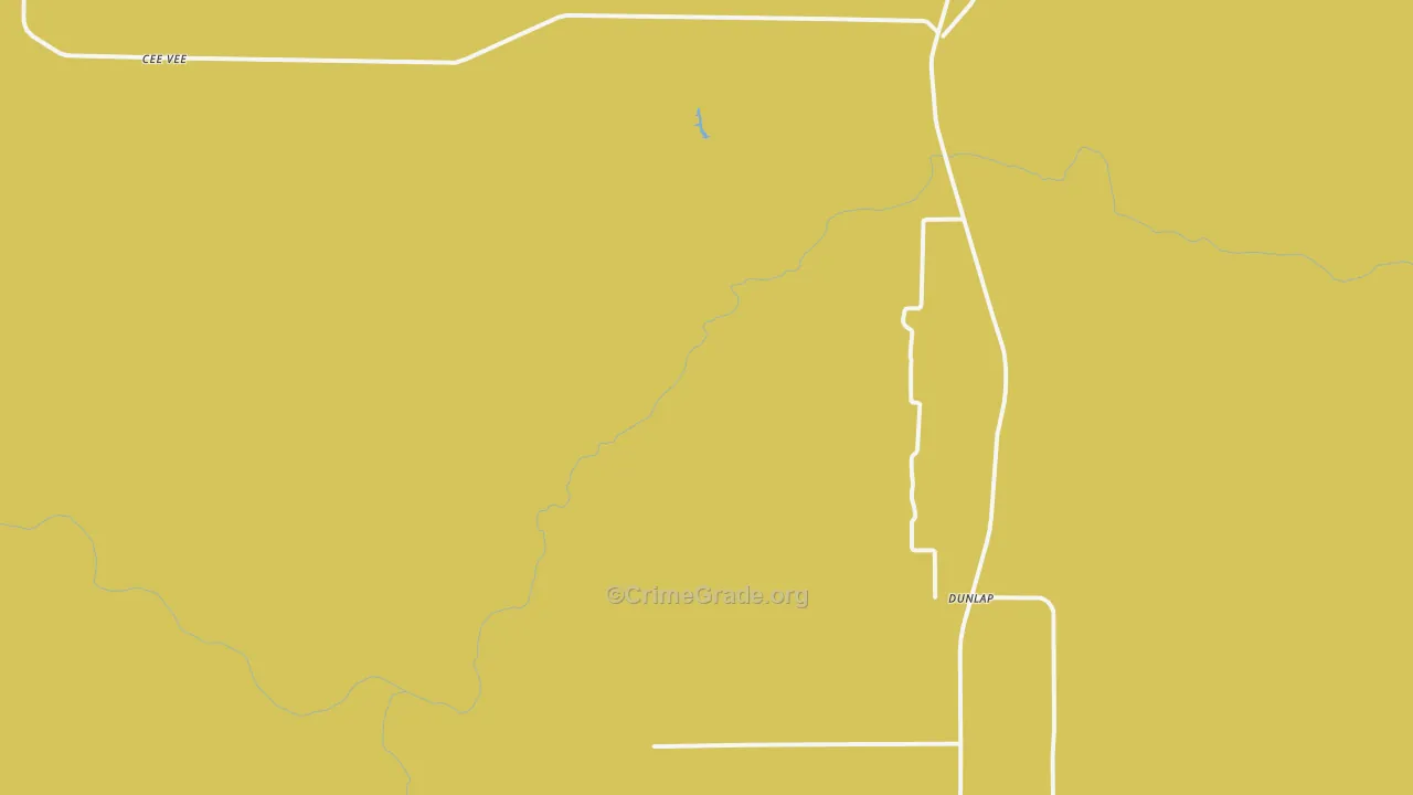 Dunlap, TX Map of Murder Rates