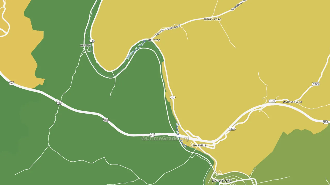 Dunleary, KY Map of Murder Rates
