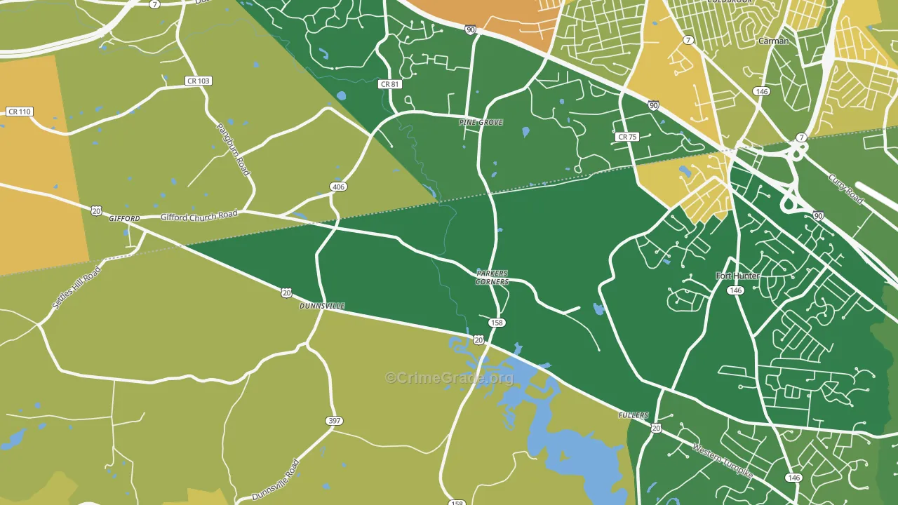Dunnsville, NY Map of Murder Rates