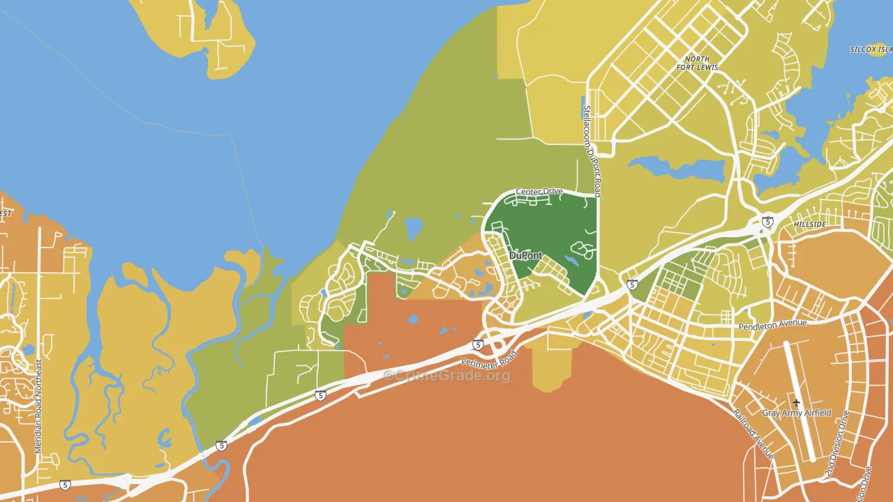 Dupont, WA Map of Murder Rates