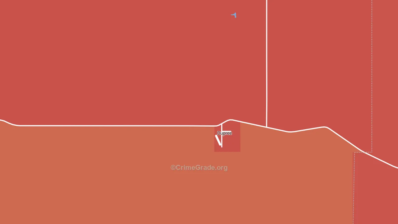 Dupree, SD Map of Murder Rates
