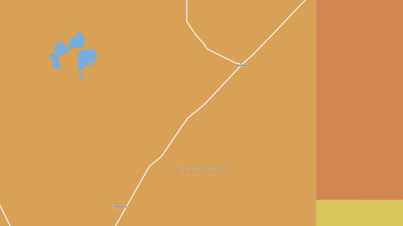 Duran, NM Map of Murder Rates