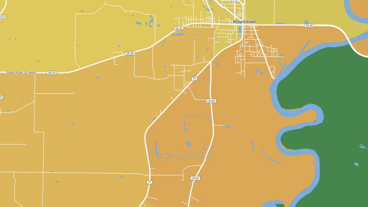 Durham, FL Map of Murder Rates