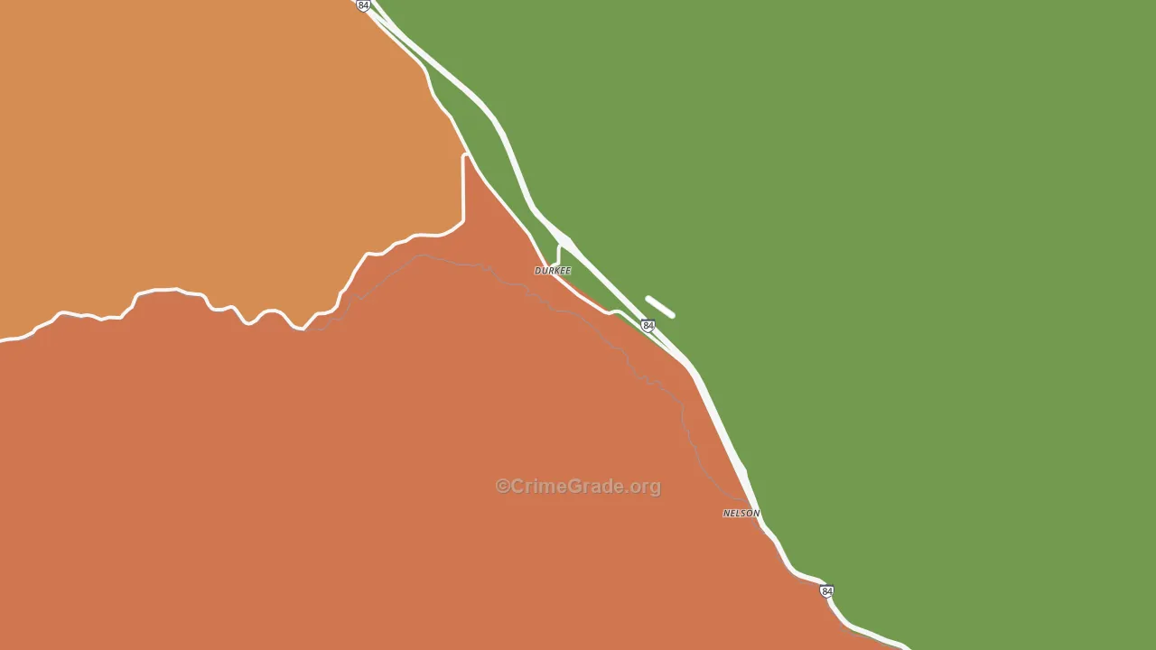 Durkee, OR Map of Murder Rates