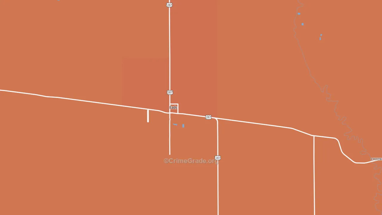 Eads, CO Map of Murder Rates