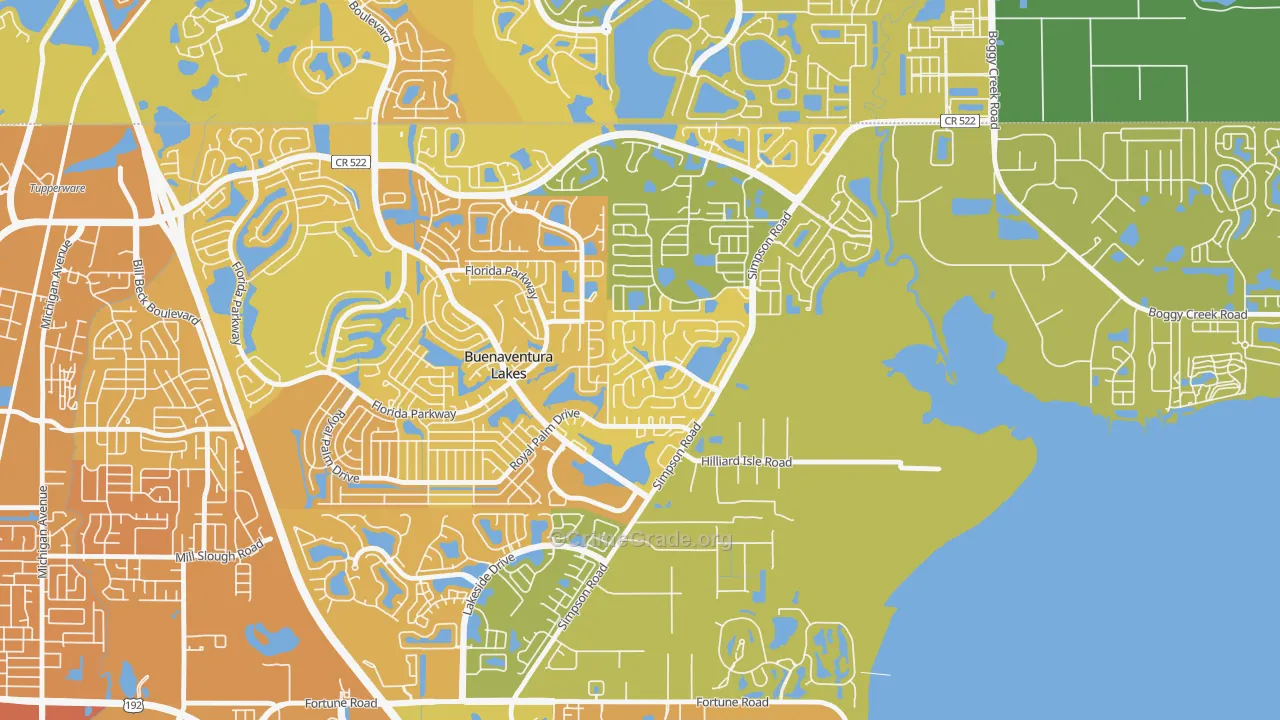 Eagle Bay, Kissimmee, FL Map of Murder Rates
