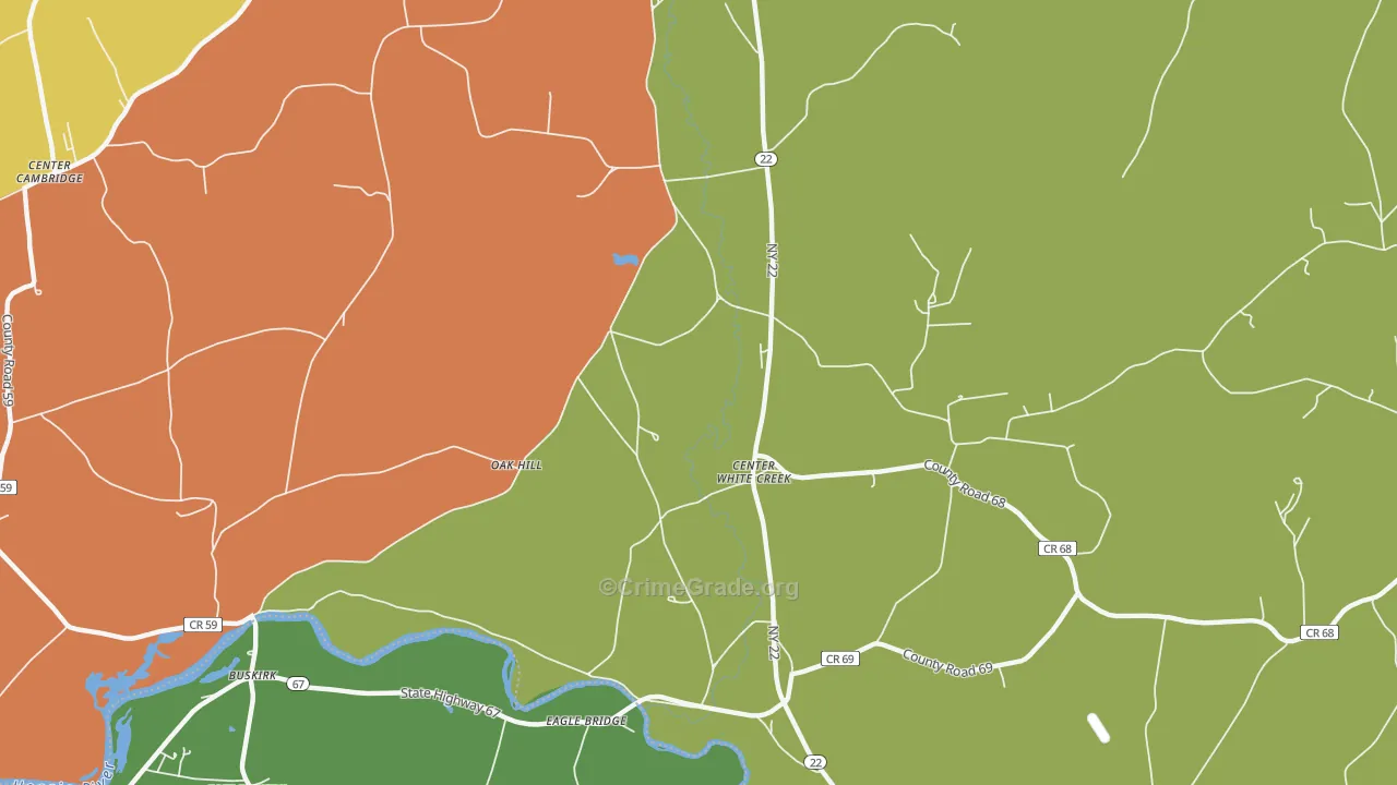 Eagle Bridge, NY Map of Murder Rates