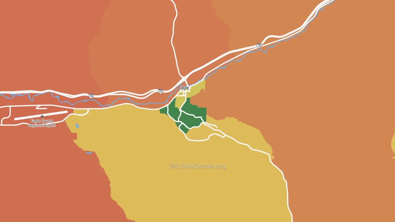 Eagle, CO Map of Murder Rates