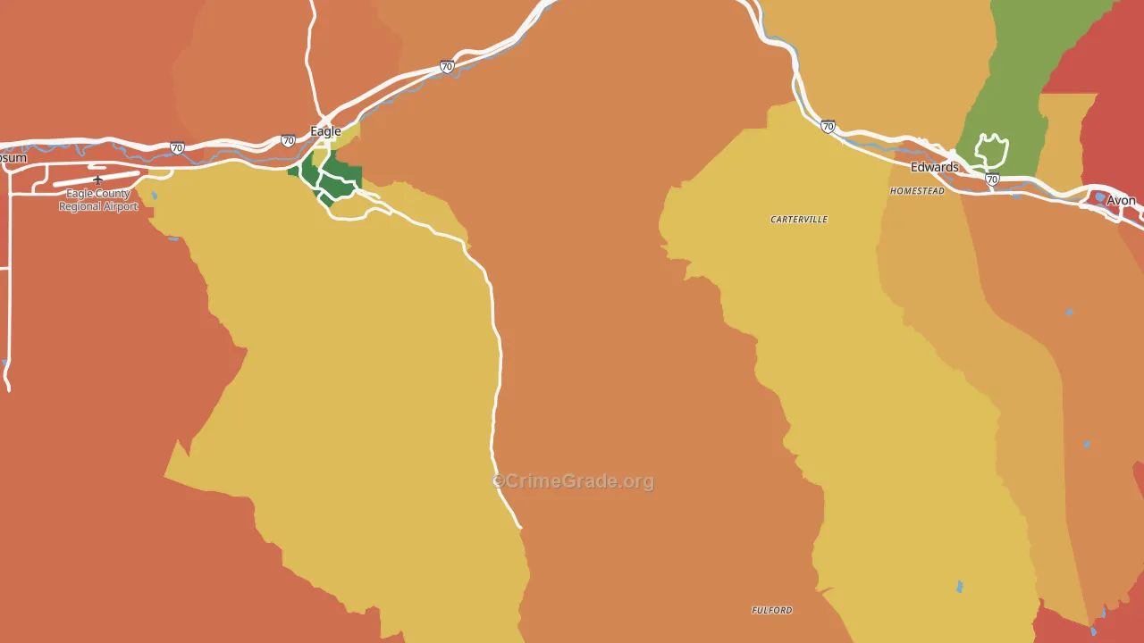 Eagle County, CO Map of Murder Rates