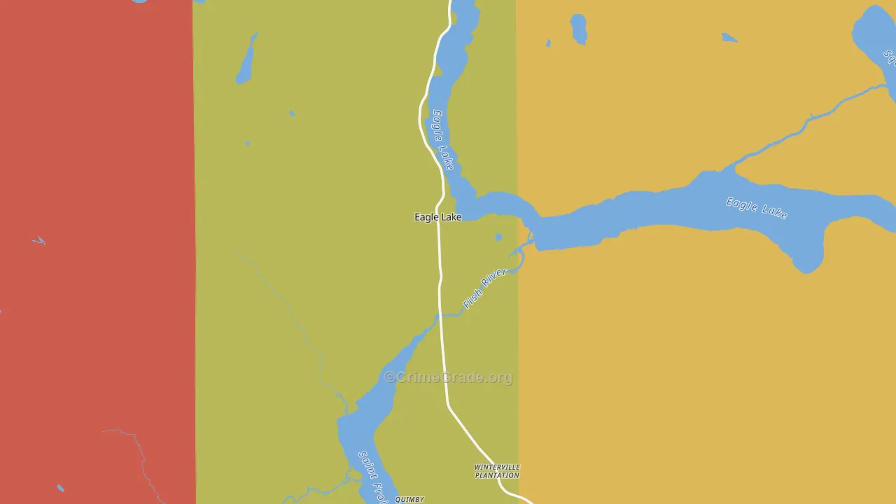 Eagle Lake, ME Map of Murder Rates