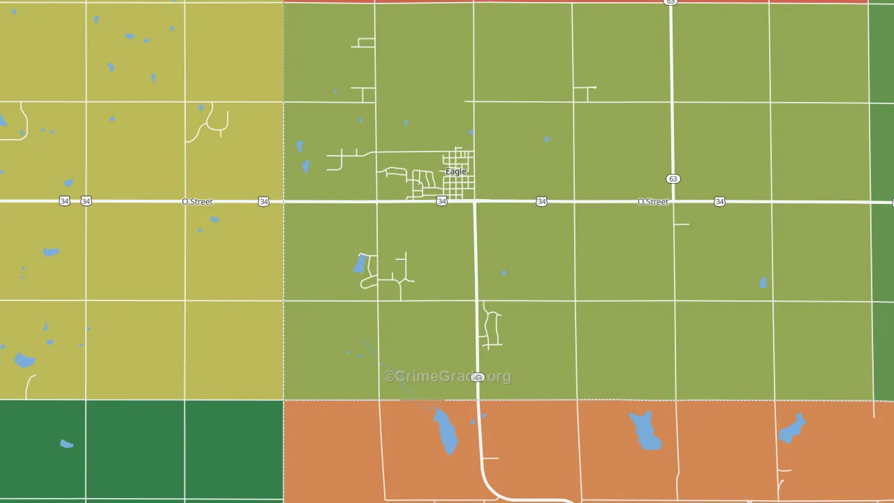 Eagle, NE Map of Murder Rates