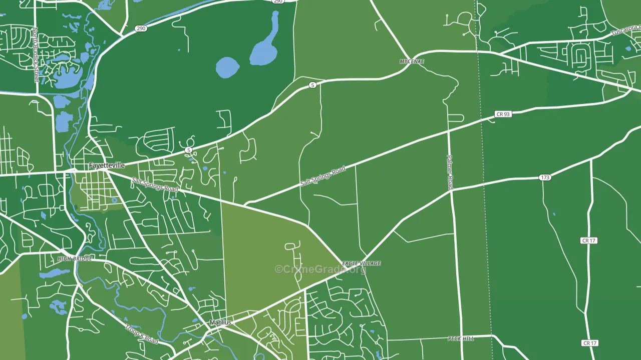 Eagle Village, NY Map of Murder Rates