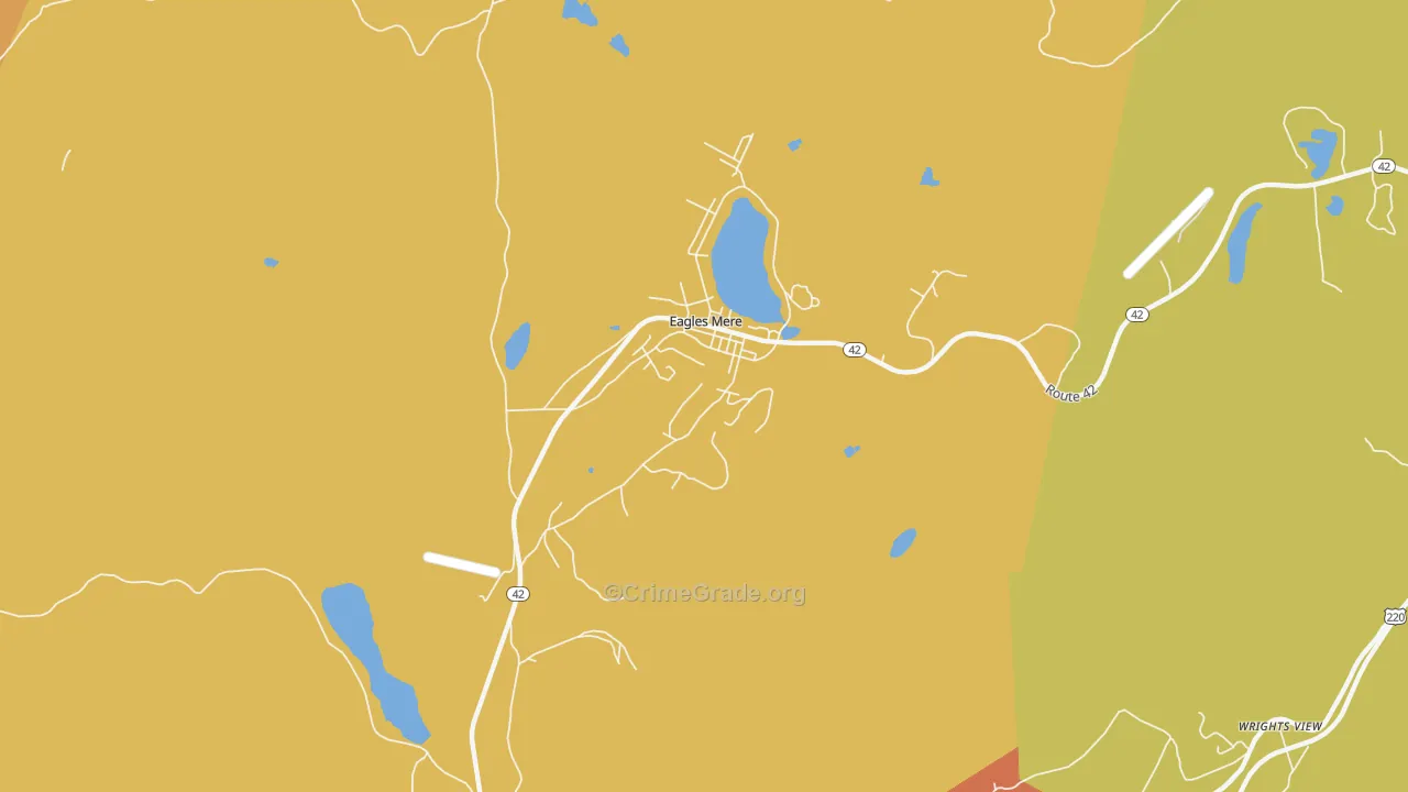 Eagles Mere, PA Map of Murder Rates