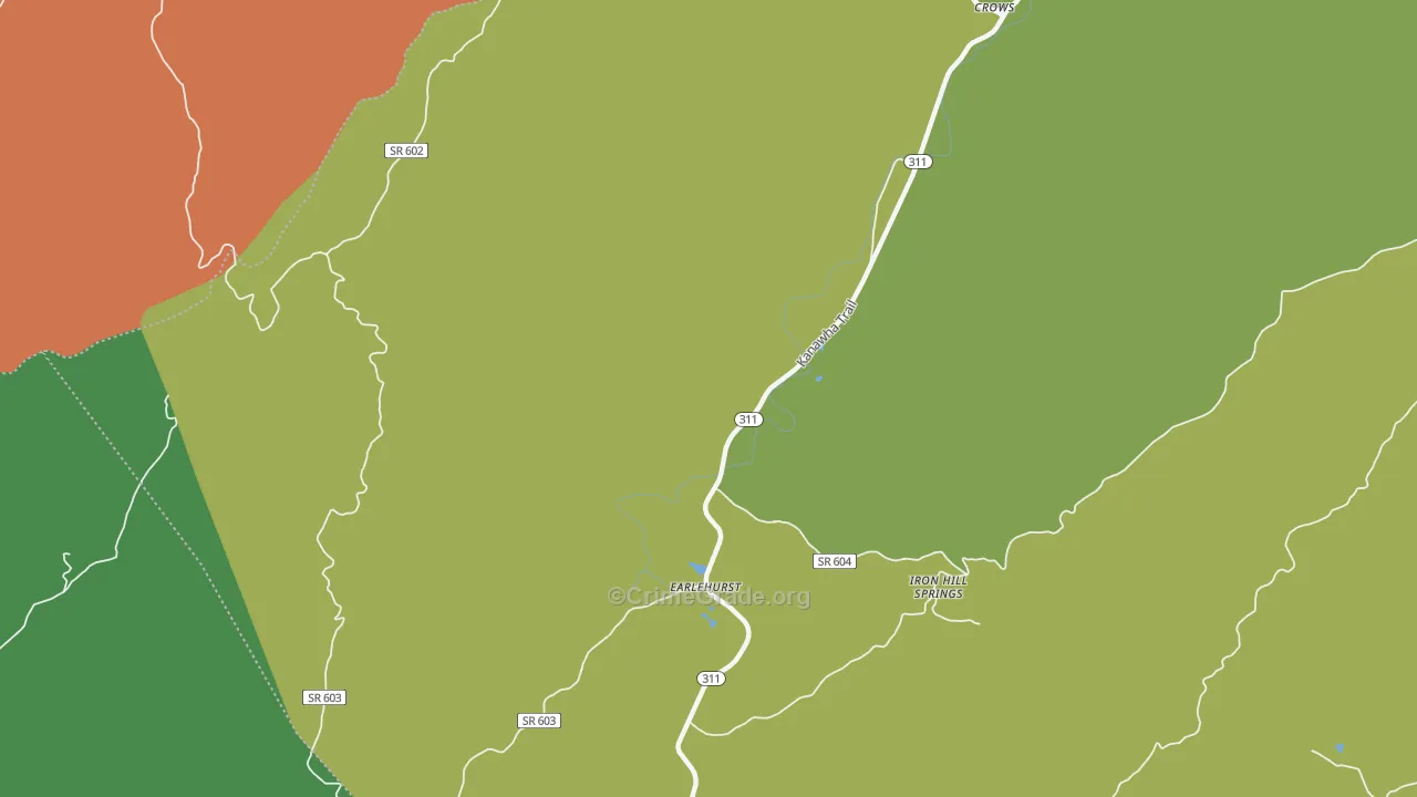Earlehurst, VA Map of Murder Rates