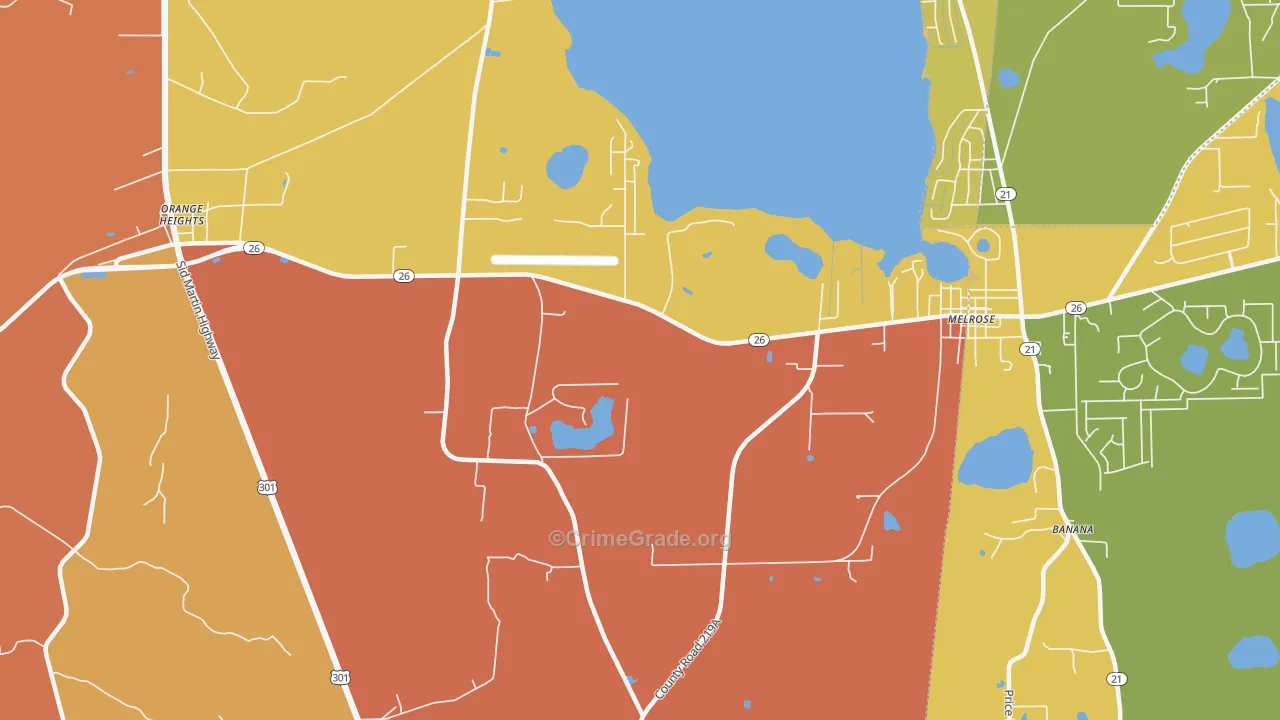 Earleton, FL Map of Murder Rates