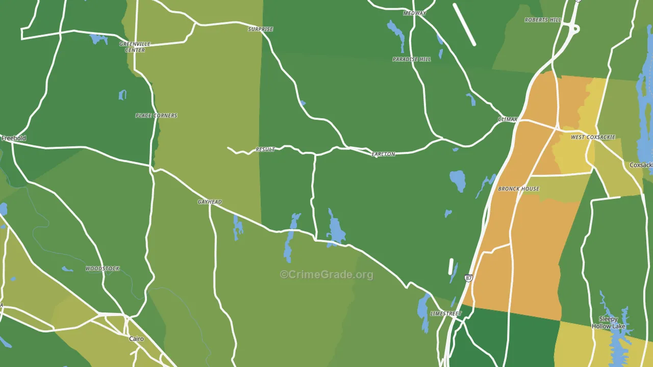 Earlton, NY Map of Murder Rates
