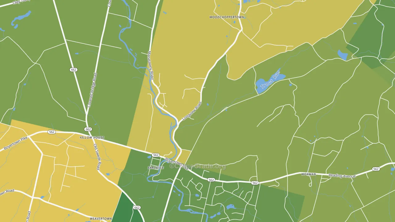 Earlville, PA Map of Murder Rates