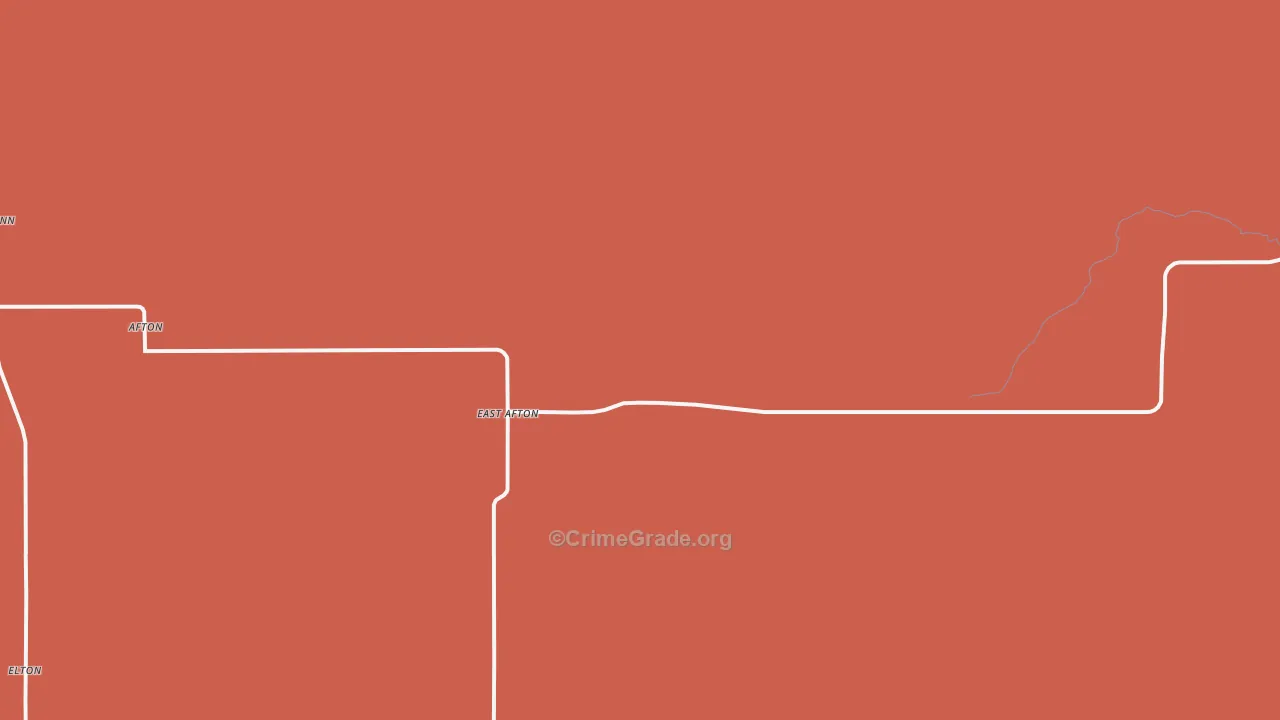 East Afton, TX Map of Murder Rates