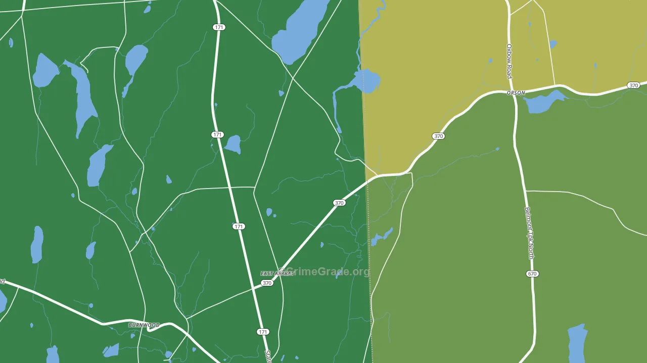 East Ararat, PA Map of Murder Rates