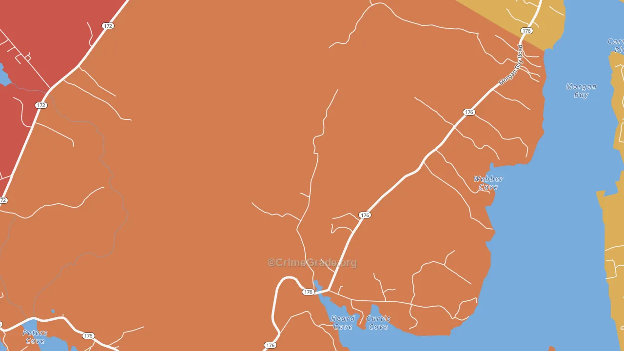 East Blue Hill, ME Map of Murder Rates