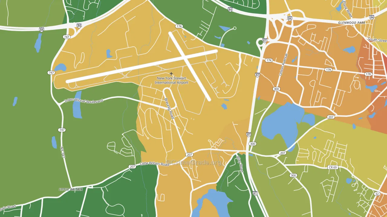 East Coldenham, NY Map of Murder Rates