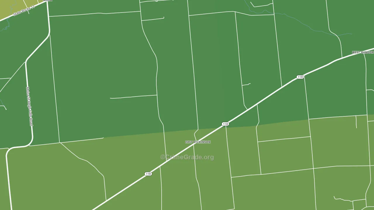 East Dickinson, NY Map of Murder Rates
