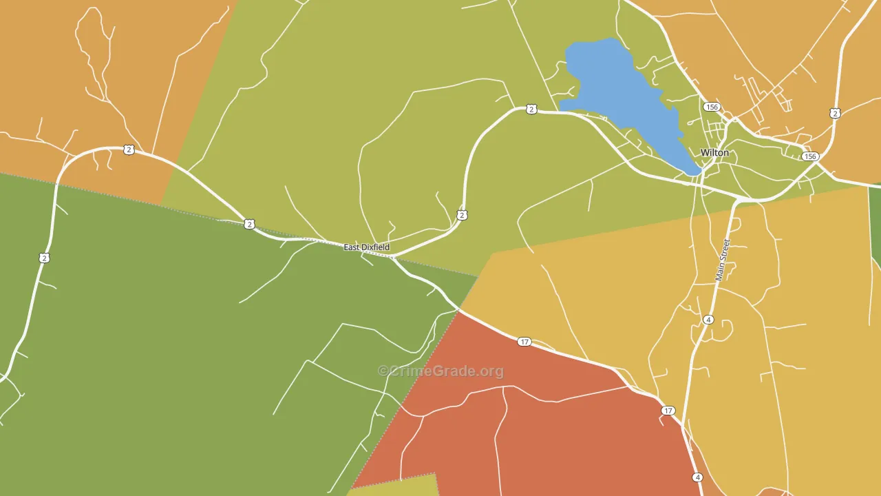 East Dixfield, ME Map of Murder Rates
