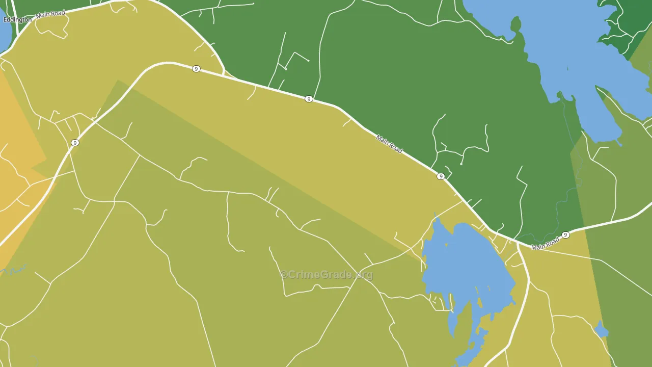 East Eddington, ME Map of Murder Rates