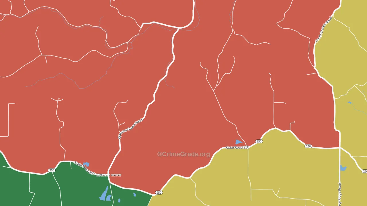 East Enterprise, IN Map of Murder Rates