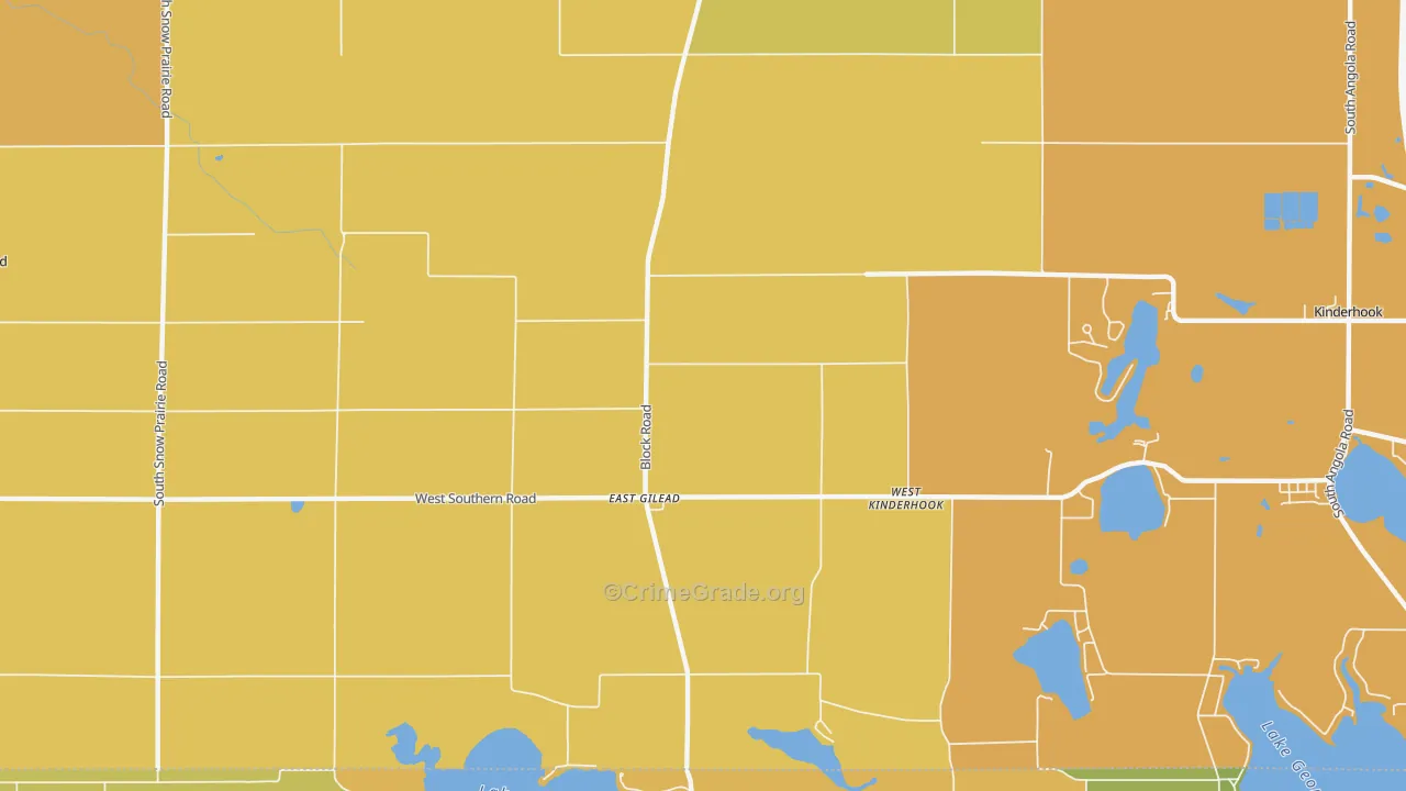 East Gilead, MI Map of Murder Rates