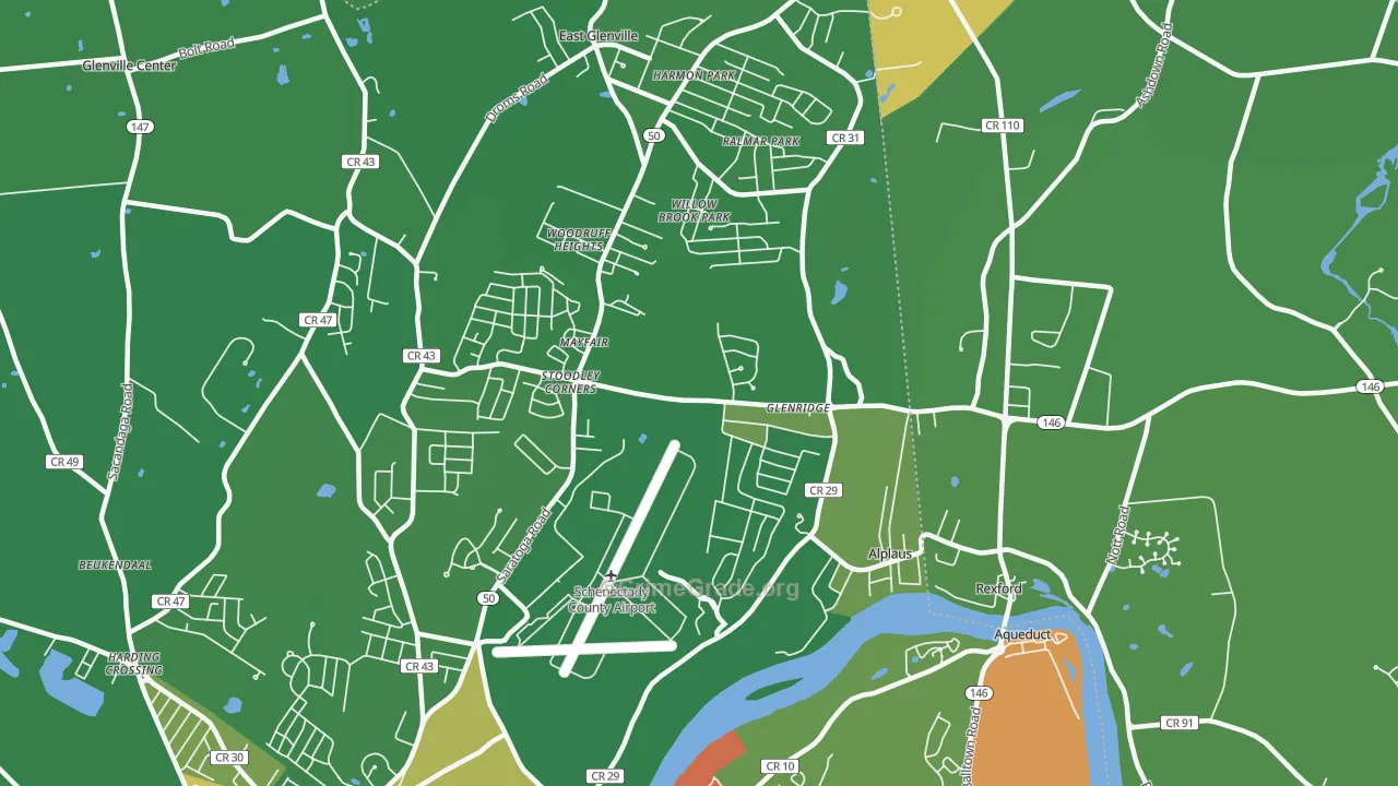 East Glenville, NY Map of Murder Rates