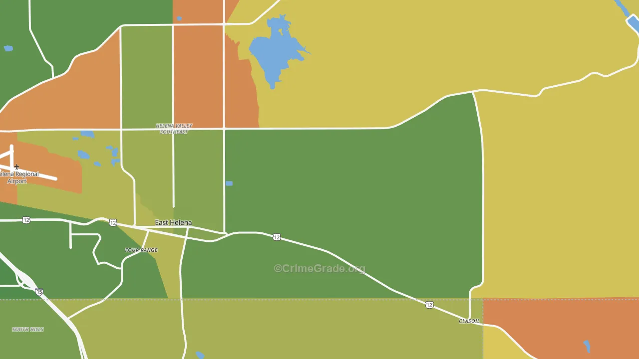 East Helena, MT Map of Murder Rates