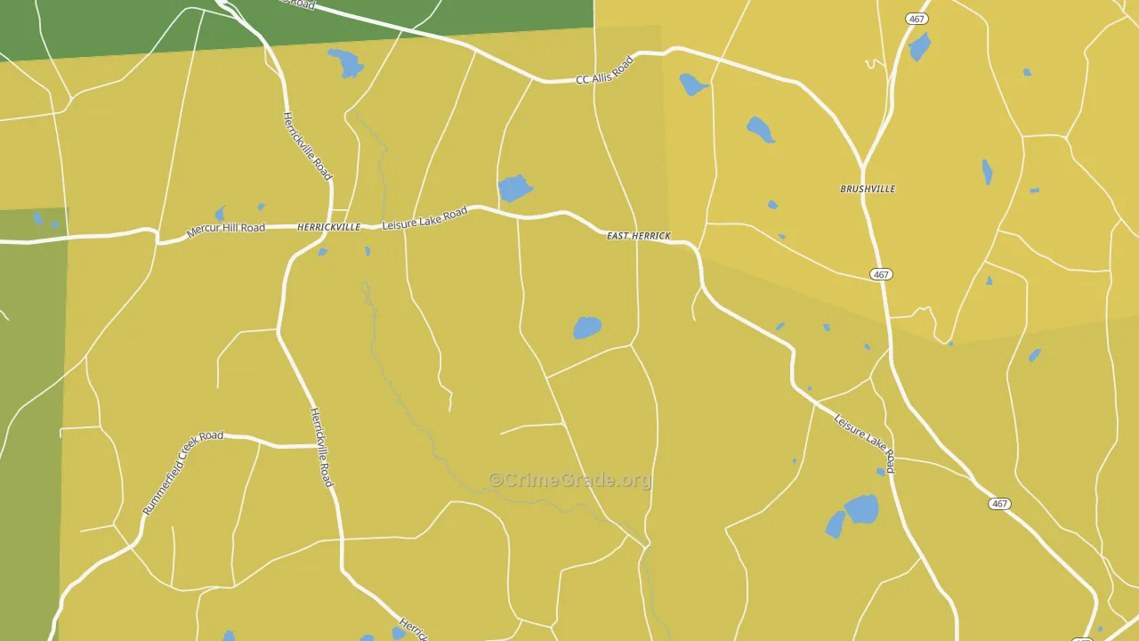 East Herrick, PA Map of Murder Rates
