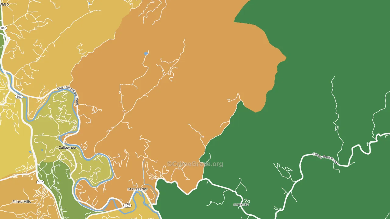 East Laport, NC Map of Murder Rates