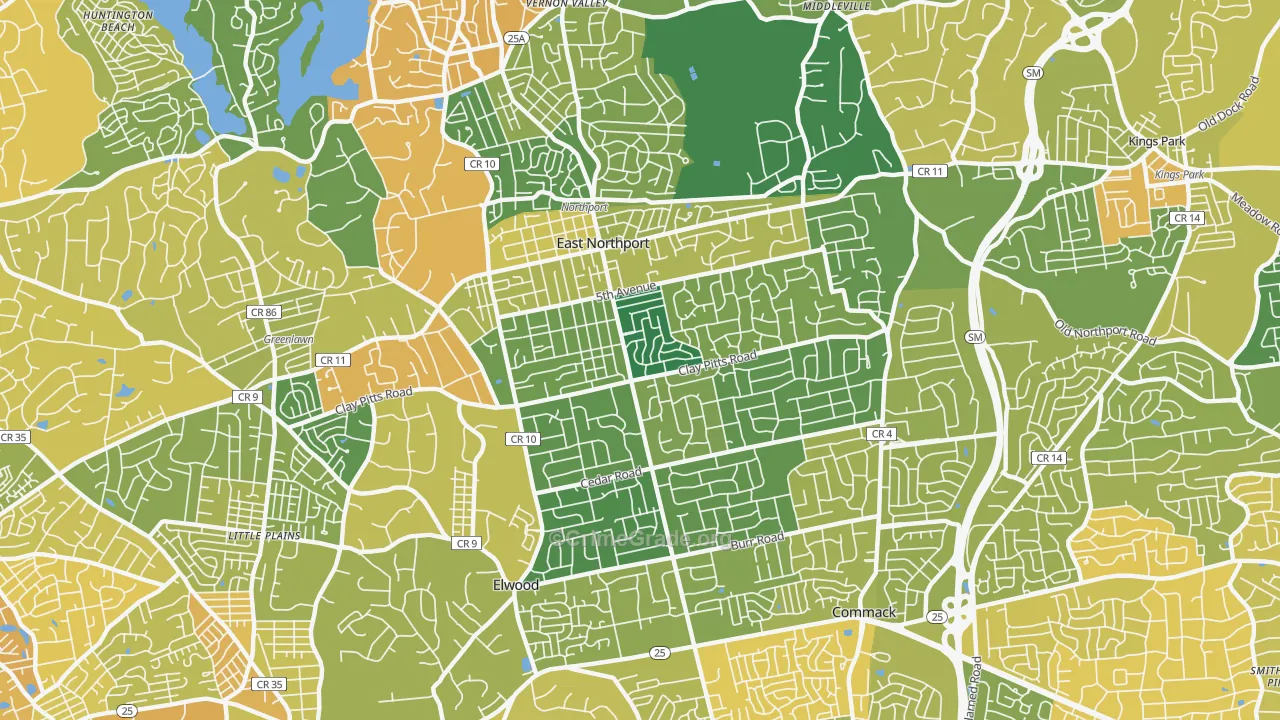 East Northport, NY Map of Murder Rates