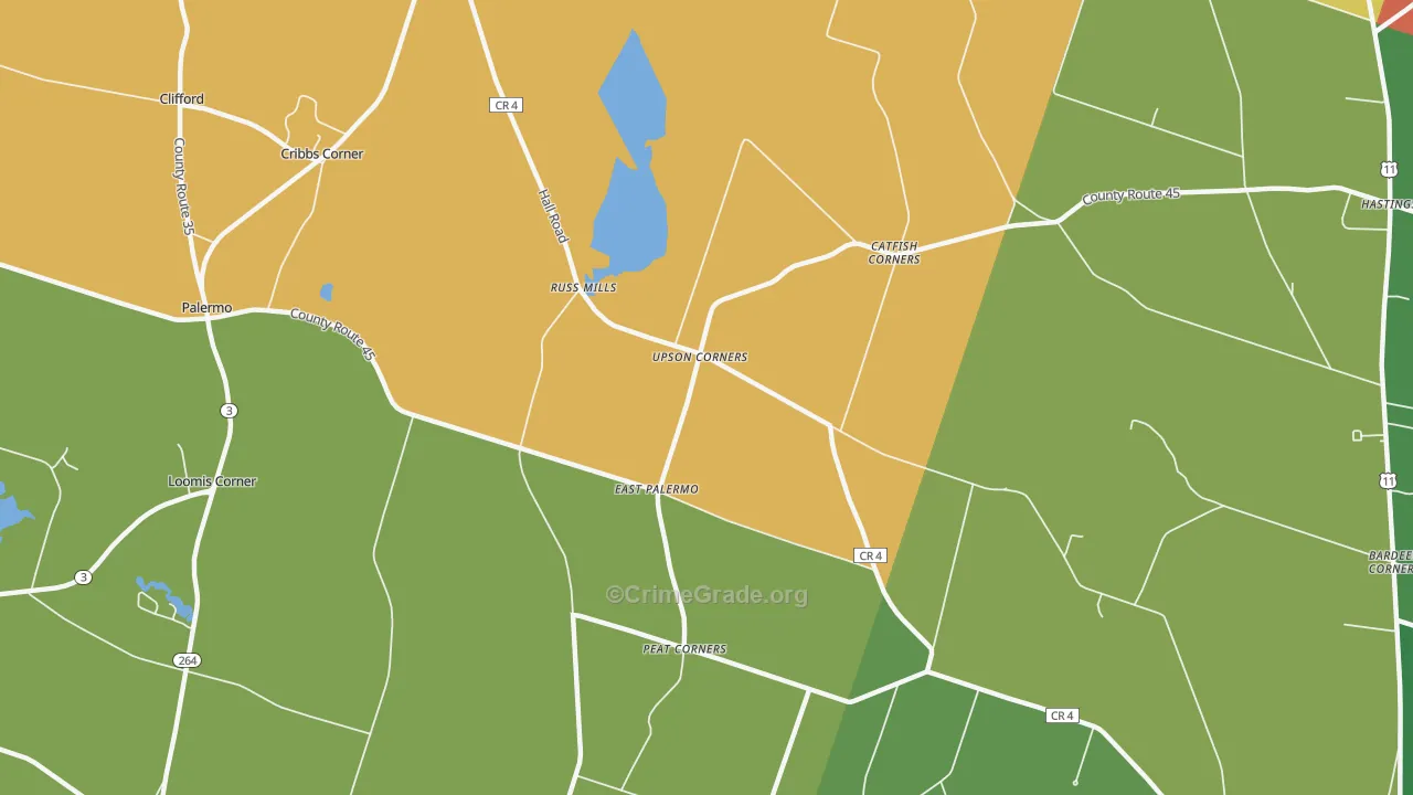 East Palermo, NY Map of Murder Rates