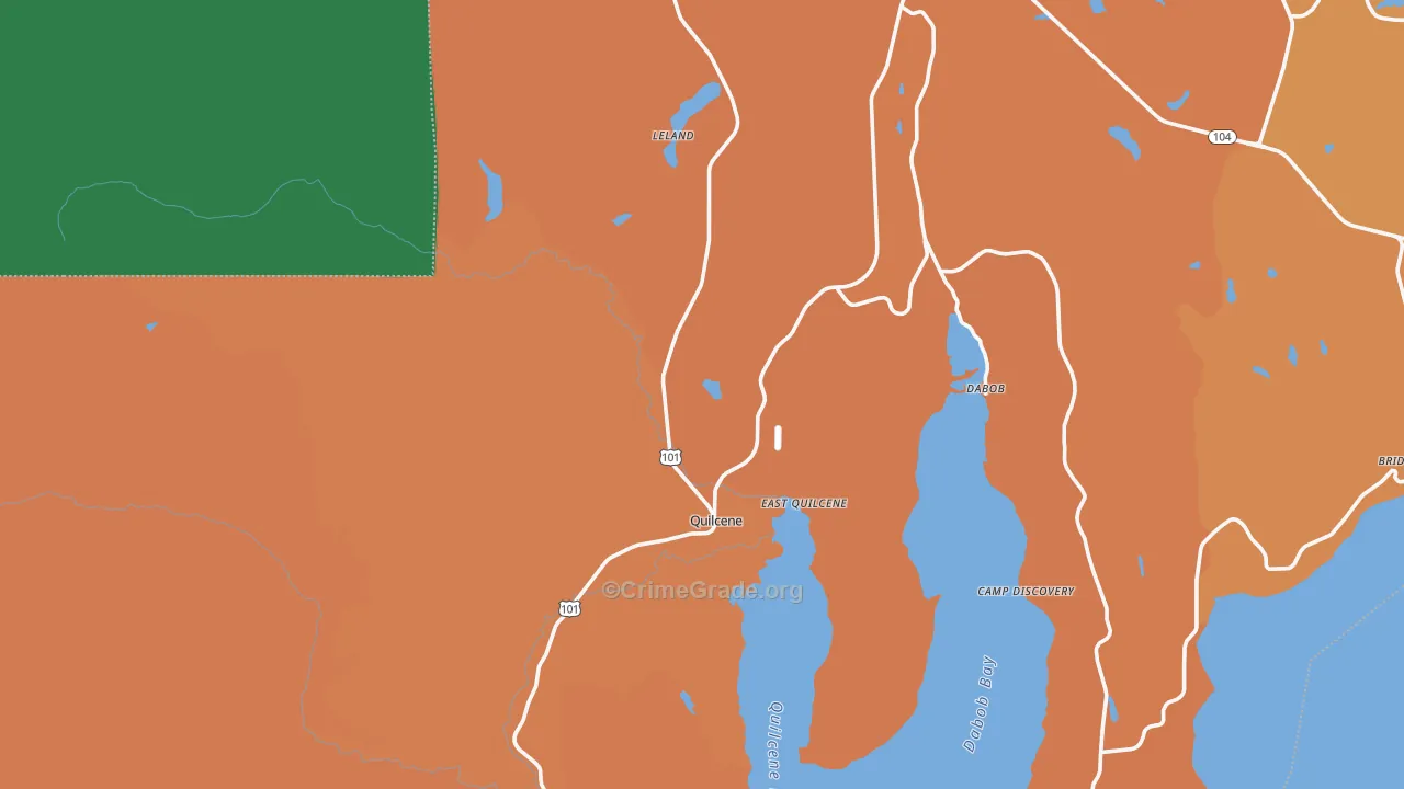 East Quilcene, WA Map of Murder Rates