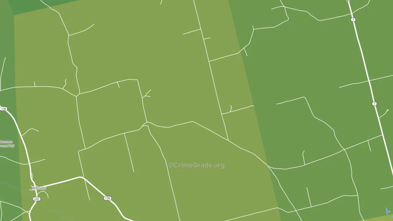 East Thorndike, ME Map of Murder Rates