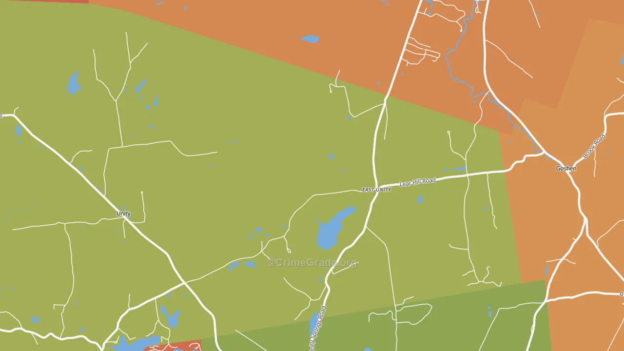 East Unity, NH Map of Murder Rates