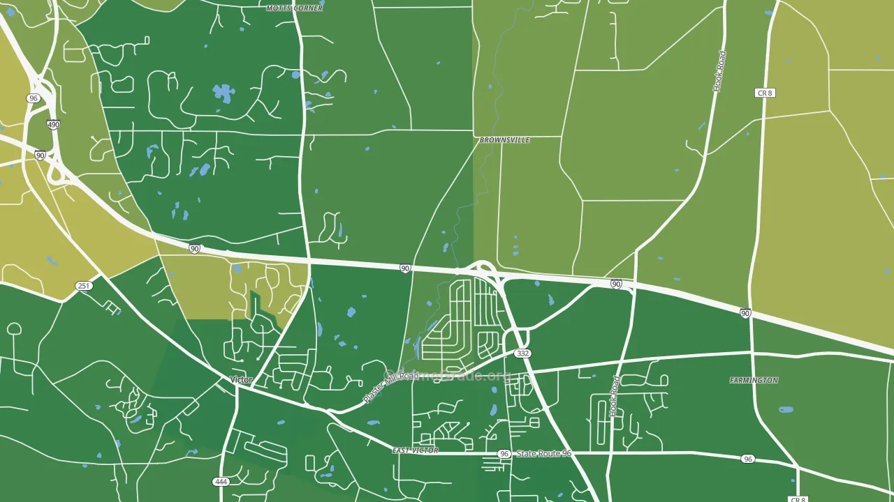 East Victor, NY Map of Murder Rates