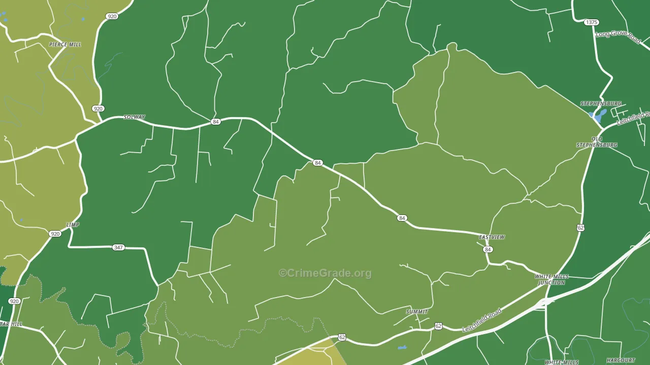 East View, KY Map of Murder Rates