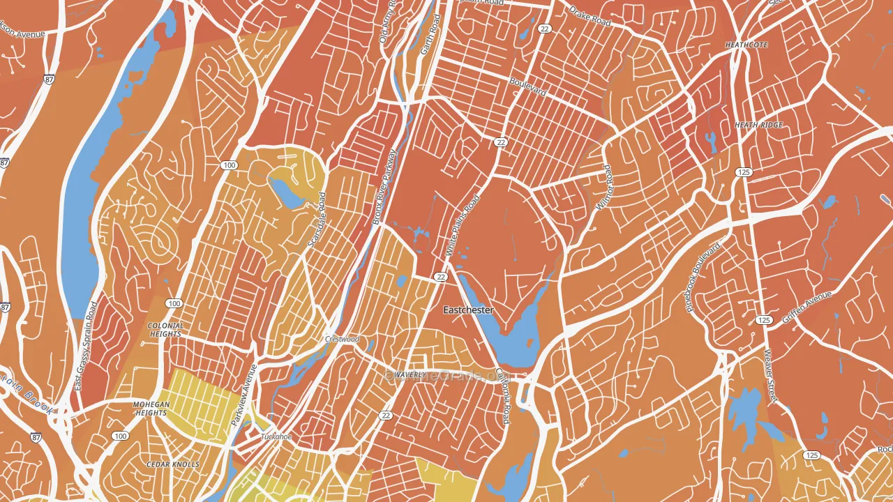 Eastchester, NY Map of Murder Rates