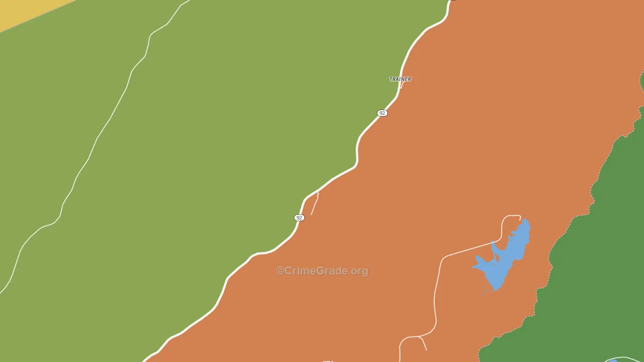 Eastern, WV Map of Murder Rates