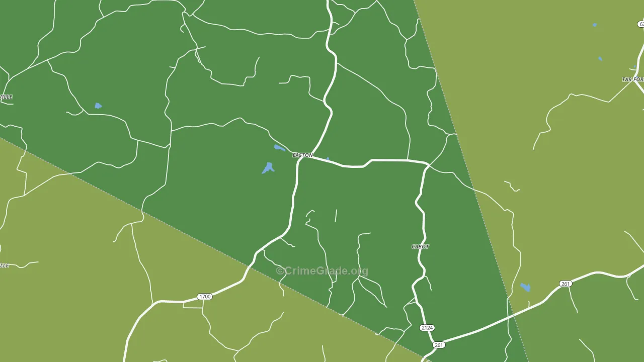 Easton, KY Map of Murder Rates