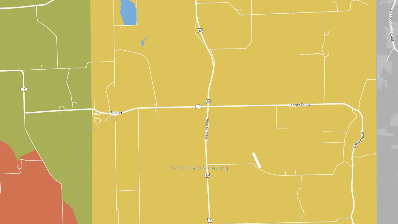 Easton, ME Map of Murder Rates