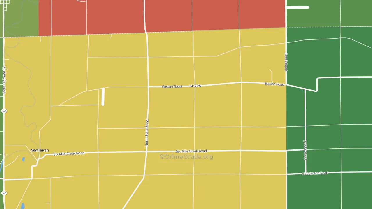 Easton, MI Map of Murder Rates