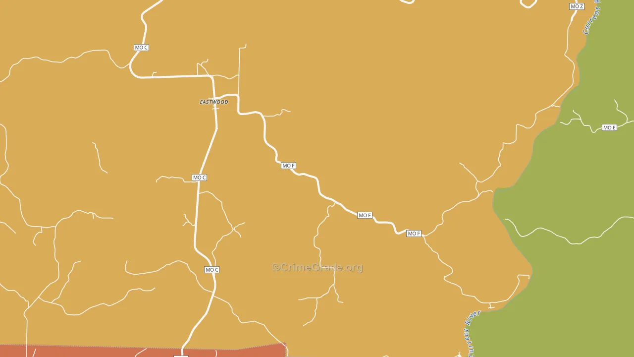 Eastwood, MO Map of Murder Rates