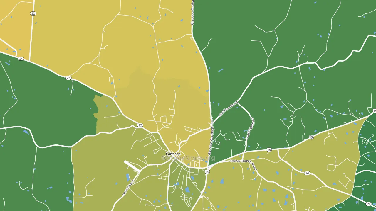 Eastwood, NC Map of Murder Rates